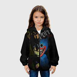 Куртка с капюшоном детская POPPY PLAYTIME BENDY AND THE INK MACHINE, цвет: 3D-черный — фото 2