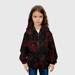 Куртка с капюшоном детская Колючий смайл Smile, цвет: 3D-черный — фото 2