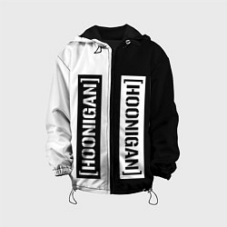 Куртка с капюшоном детская Hoonigan Автоспорт спина, цвет: 3D-черный