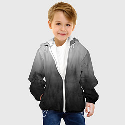 Куртка с капюшоном детская ТУМАННЫЙ ЛЕС - МРАЧНЫЙ, цвет: 3D-белый — фото 2
