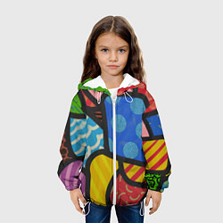 Куртка с капюшоном детская В стиле ромеро бритто, цвет: 3D-белый — фото 2