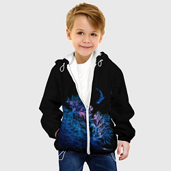 Куртка с капюшоном детская Space Shark B-01, цвет: 3D-белый — фото 2