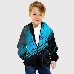 Куртка с капюшоном детская Викинги: Вальхалла сериал, цвет: 3D-черный — фото 2