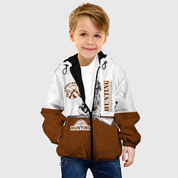 Куртка с капюшоном детская Охотничья Собака, цвет: 3D-черный — фото 2