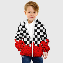 Куртка с капюшоном детская Отличная партия на любовь, цвет: 3D-белый — фото 2