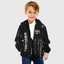 Куртка с капюшоном детская ТОЙОТА TRD 4X4 - Краски, цвет: 3D-черный — фото 2