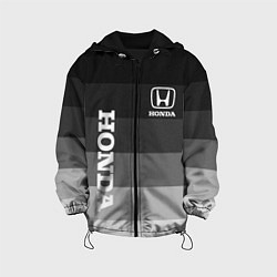 Куртка с капюшоном детская Honda Хонда, цвет: 3D-черный