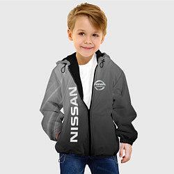 Куртка с капюшоном детская Ниссан, цвет: 3D-черный — фото 2