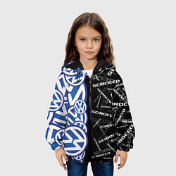 Куртка с капюшоном детская Volkswagen Scirocco Half Pattern, цвет: 3D-черный — фото 2