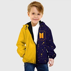 Куртка с капюшоном детская BTS - Графика, цвет: 3D-черный — фото 2