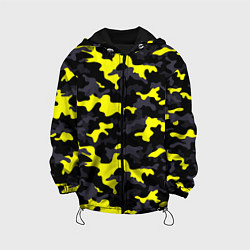 Куртка с капюшоном детская Black Camo, цвет: 3D-черный