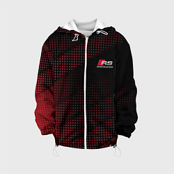 Куртка с капюшоном детская AUDI RS RED SPORT, цвет: 3D-белый