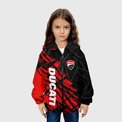 Куртка с капюшоном детская DUCATI МОТО СПОРТ, цвет: 3D-черный — фото 2