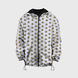 Куртка с капюшоном детская Веселые пчелы в полете, цвет: 3D-черный