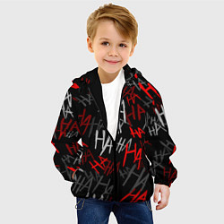 Куртка с капюшоном детская HA HA HA, цвет: 3D-черный — фото 2