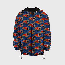 Куртка с капюшоном детская Фишки, Ставки, Покер, цвет: 3D-черный