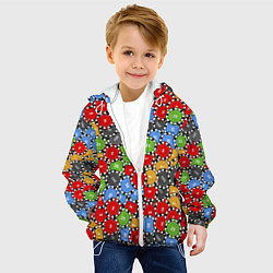 Куртка с капюшоном детская Фишки, Ставки, Казино, цвет: 3D-белый — фото 2