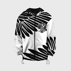 Куртка с капюшоном детская ГЕРБ РОССИИ КРЫЛЬЯ СВОБОДЫ, цвет: 3D-черный