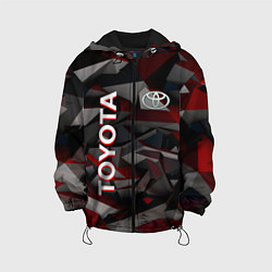 Куртка с капюшоном детская Toyota тойота abstraction, цвет: 3D-черный