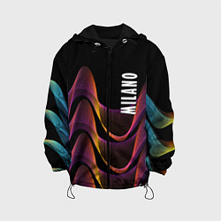 Куртка с капюшоном детская Fashion pattern Neon Milano, цвет: 3D-черный