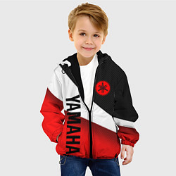 Куртка с капюшоном детская ЯМАХА - СПОРТИВНЫЙ КАРБОН, цвет: 3D-черный — фото 2