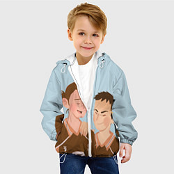 Куртка с капюшоном детская Асахи и Даичи, цвет: 3D-белый — фото 2