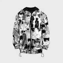 Куртка с капюшоном детская Psycho Pass pattern, цвет: 3D-черный