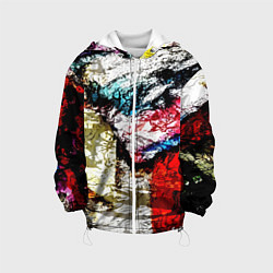 Куртка с капюшоном детская Fashion pattern Abstraction Impression, цвет: 3D-белый