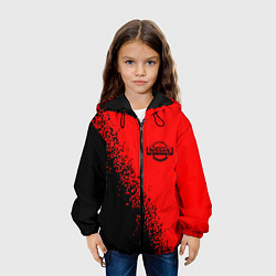 Куртка с капюшоном детская NISSAN Краска, цвет: 3D-черный — фото 2