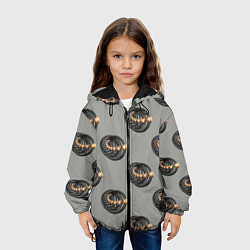 Куртка с капюшоном детская АБСТРАКТ СПИРАЛЬНЫЙ, цвет: 3D-черный — фото 2