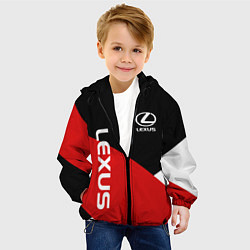 Куртка с капюшоном детская LEXUS ЛЕКСУС ТРИ ЦВЕТА, цвет: 3D-черный — фото 2