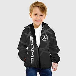 Куртка с капюшоном детская MERCEDES - BENZ МЕРСЕДЕС, цвет: 3D-черный — фото 2