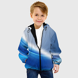 Куртка с капюшоном детская Цифровая волна, цвет: 3D-черный — фото 2