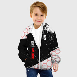 Куртка с капюшоном детская RAINBOW SIX SIEGE 6 соты, цвет: 3D-белый — фото 2