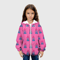Куртка с капюшоном детская Котики светофоры, цвет: 3D-белый — фото 2