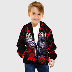 Куртка с капюшоном детская БЕРСЕРК BERSERK GUTS, цвет: 3D-черный — фото 2