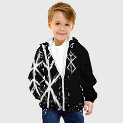 Куртка с капюшоном детская КЛЕЙМО ЖЕРТВЫ - БЕРСЕРК, цвет: 3D-белый — фото 2