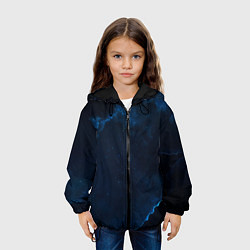 Куртка с капюшоном детская Звездные облака, цвет: 3D-черный — фото 2