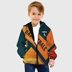 Куртка с капюшоном детская Basketball Champion, цвет: 3D-черный — фото 2