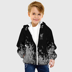 Куртка с капюшоном детская Liverpool Серое пламя, цвет: 3D-белый — фото 2