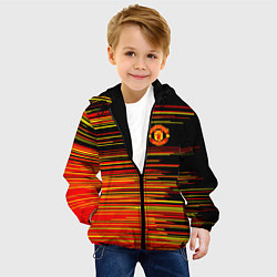Куртка с капюшоном детская Манчестер юнайтед manchester united ФКМЮ, цвет: 3D-черный — фото 2