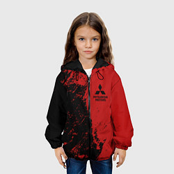 Куртка с капюшоном детская Mitsubishi два цвета, цвет: 3D-черный — фото 2
