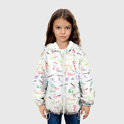 Куртка с капюшоном детская Слова поддержки, цвет: 3D-белый — фото 2