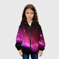 Куртка с капюшоном детская Night Nebula, цвет: 3D-черный — фото 2