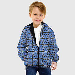 Куртка с капюшоном детская POPPY PLAYTIME - милый Хагги Вагги паттерн, цвет: 3D-черный — фото 2
