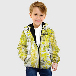 Куртка с капюшоном детская РОССИЯ БЕРЕЗЫ ПРЯМОУГОЛЬНИКИ, цвет: 3D-черный — фото 2