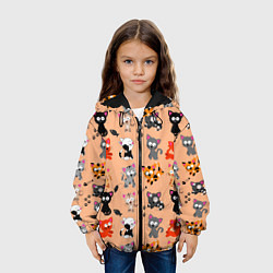 Куртка с капюшоном детская NAUGHTY KITTENS, цвет: 3D-черный — фото 2