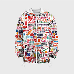 Куртка с капюшоном детская MY NAME, цвет: 3D-белый