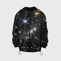 Куртка с капюшоном детская NASA: Скопление Галактик, цвет: 3D-черный