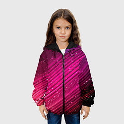 Куртка с капюшоном детская Cosmic Radiance, цвет: 3D-черный — фото 2